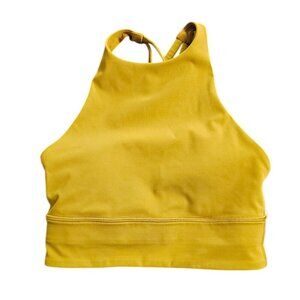Lululemon Energy Bra, Longline, High Neck, Athletic, Gym, Workout, Size 4
